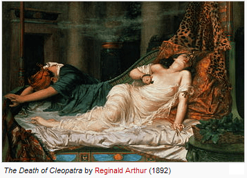 image of The Death of Cleopatra by Reginald Arthur